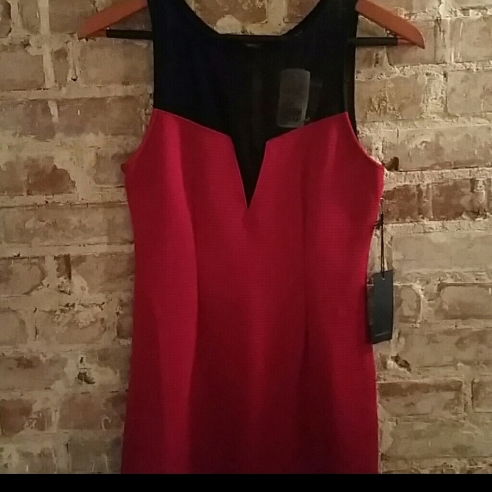 NWT Forever 21 short dress red & black size small
